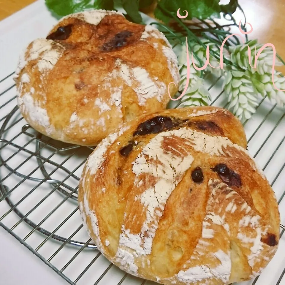 ゆきさんのシンプルカンパーニュ♡コーヒーﾁｮｺﾁｯﾌﾟ|Jurinさん