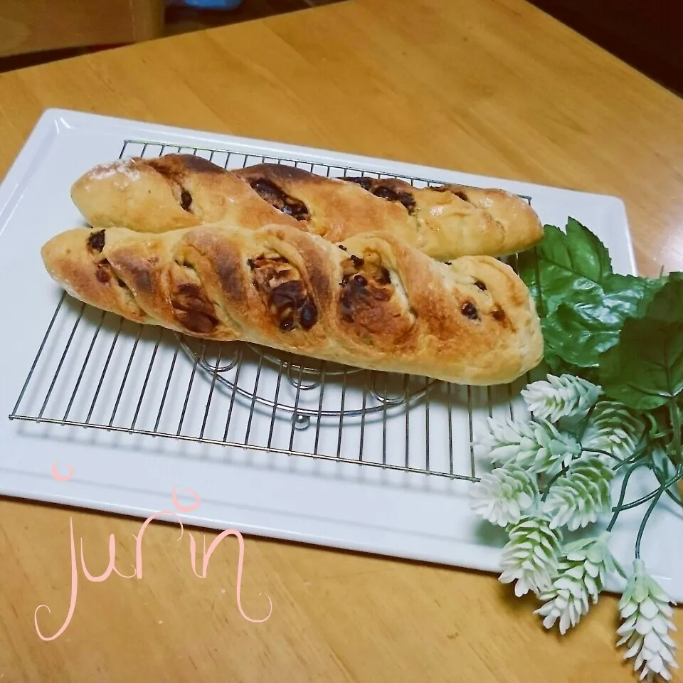 Snapdishの料理写真:cocoaさんの♡イーストでバケット バケット修行Ｎｏ．１０|Jurinさん