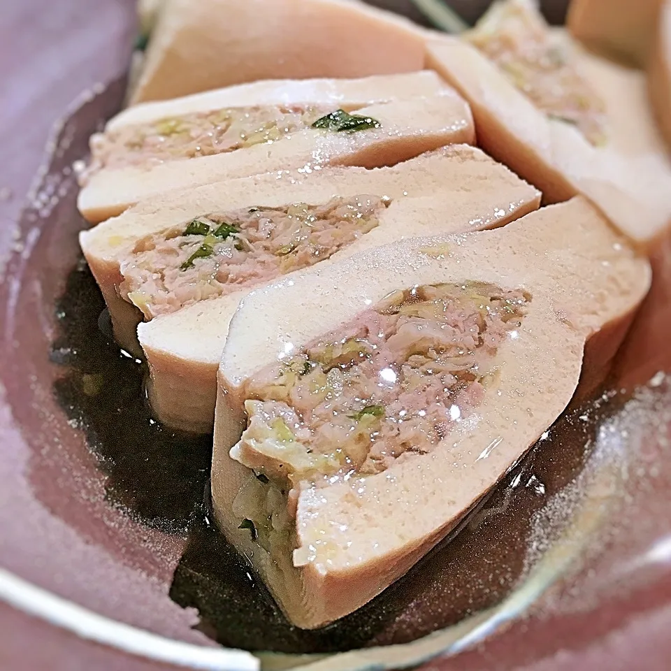 節約おかず♪アレの残りで作る高野豆腐の射込み煮|可爱多さん