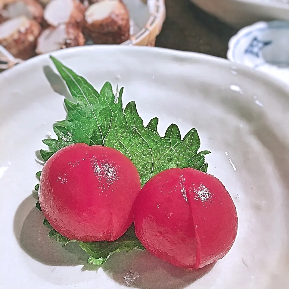 Snapdishの料理写真:今年も塩トマト仕込みました♪|可爱多さん