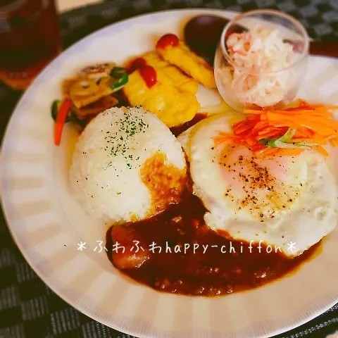 Snapdishの料理写真:カレーと常備菜のランチプレート。|＊チッチ＊さん