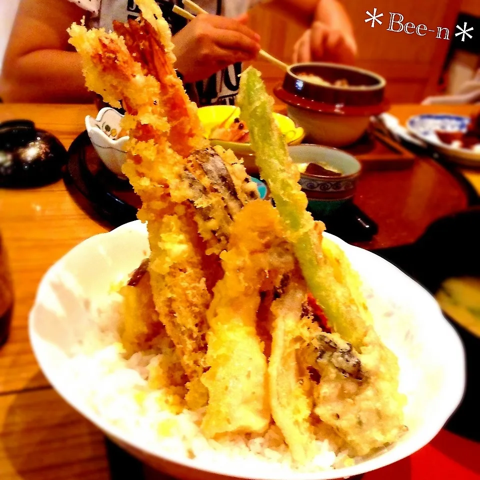 Snapdishの料理写真:＊普賢どか盛天丼＊|✼Bǝё-n✼さん