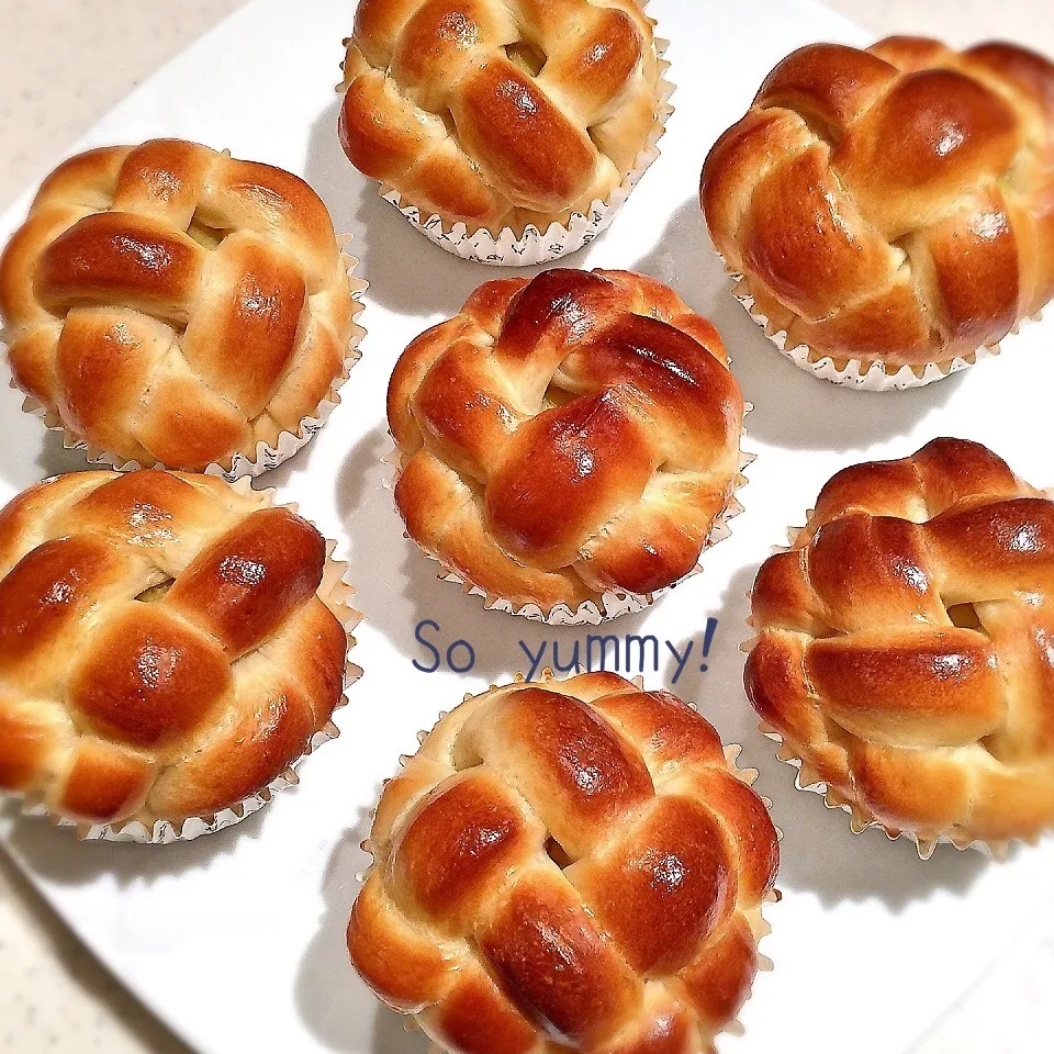 カップケーキみたいなさつまいもあんパン♡|可爱多さん