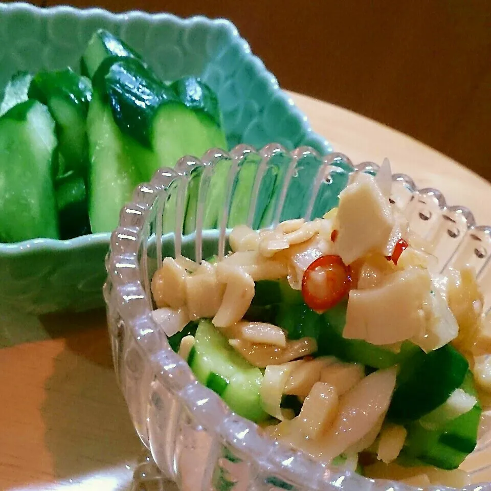 和辛子胡瓜と中華風胡瓜|mi_neneco♪さん