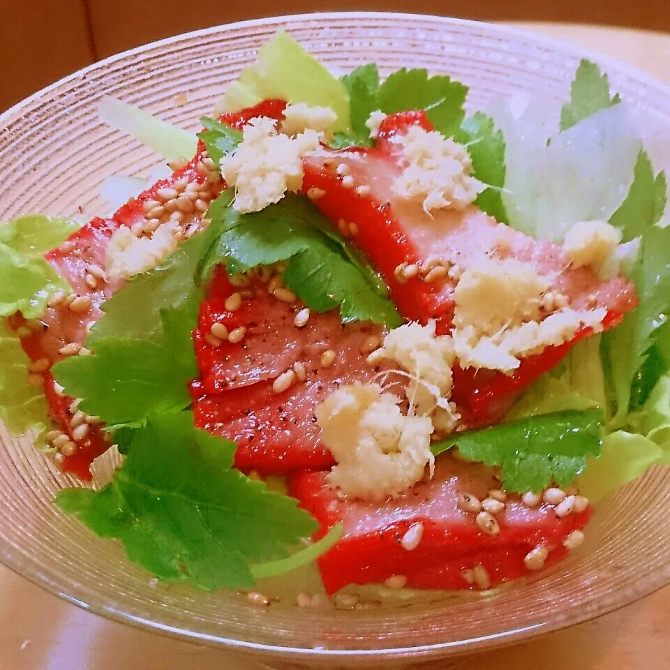 厚切り鯨ベーコンソテーサラダ|mi_neneco♪さん