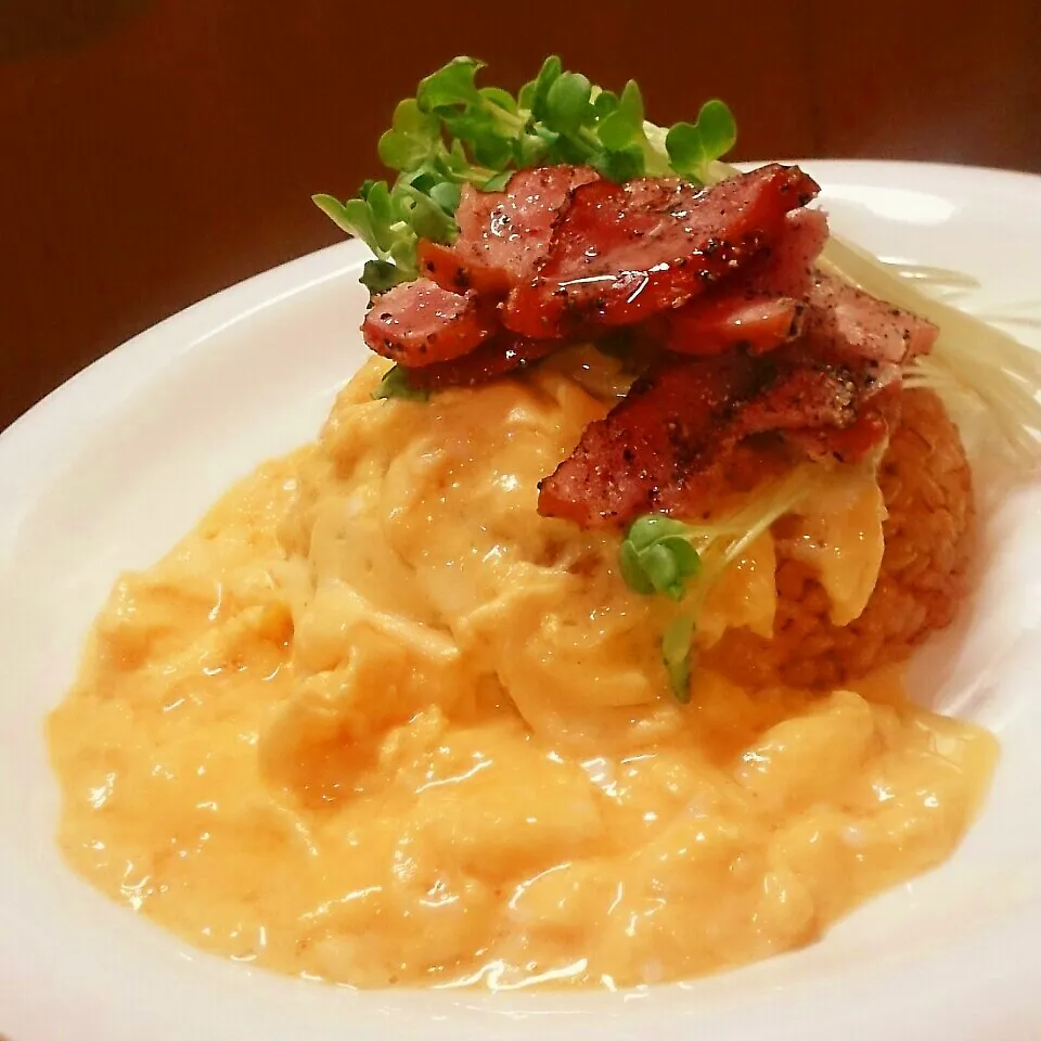 とろとろ卵のオムライス|mi_neneco♪さん