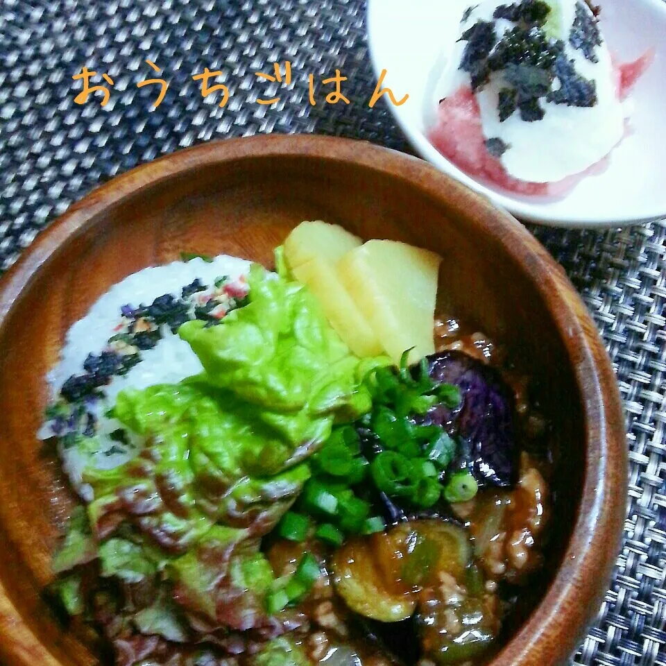 茄子のしょうが焼きDON☆|akeminさん