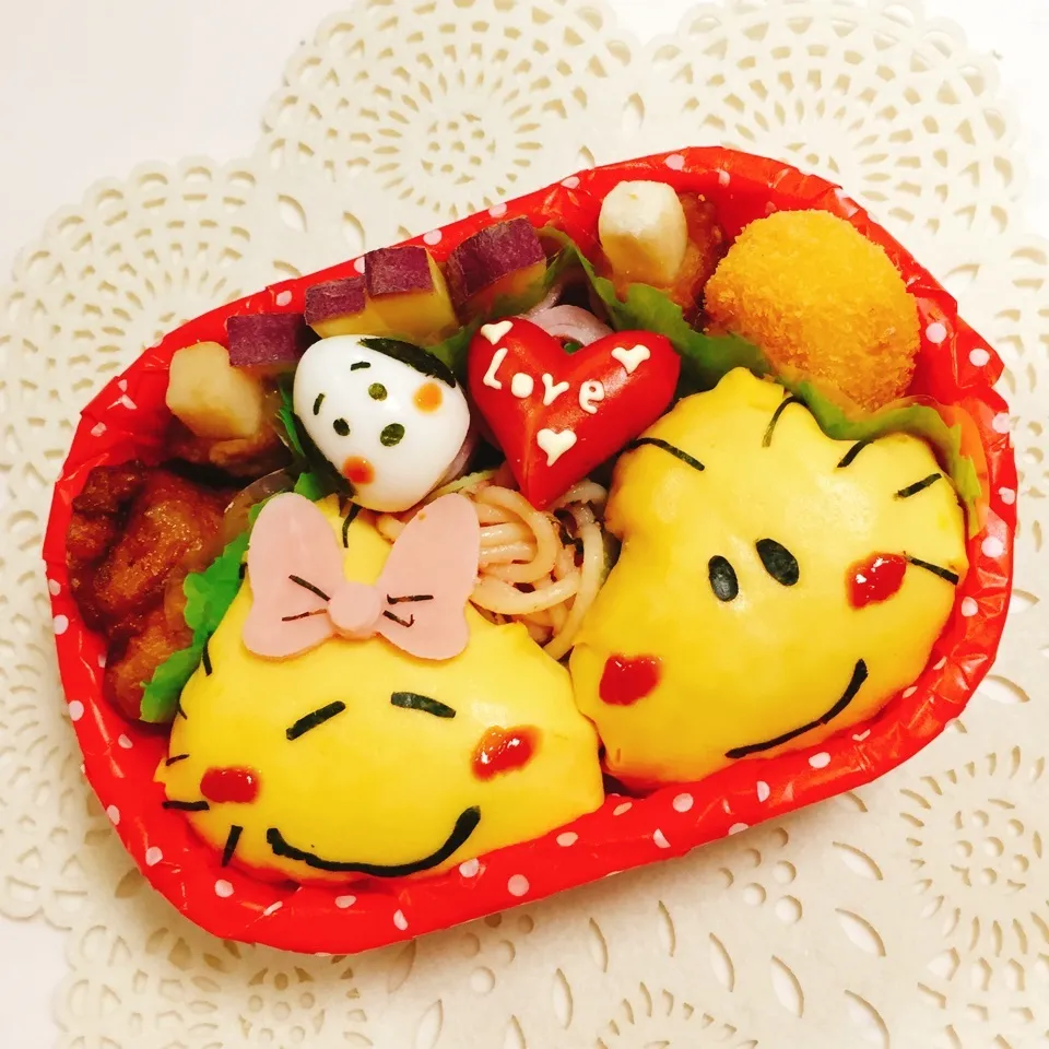 Snapdishの料理写真:ウッドストック❤️ハリエット キャラ弁|向日葵♡桜さん