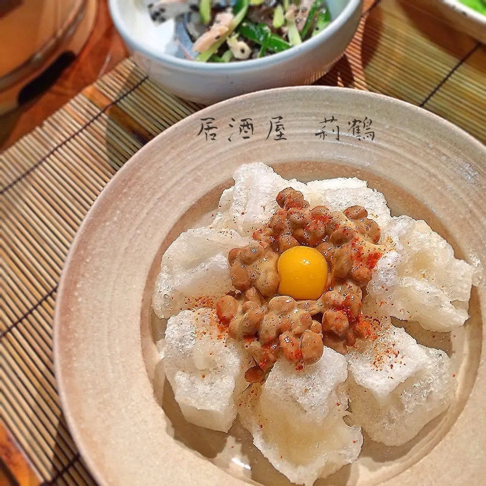 納豆をおつまみに^ ^♡ 揚げ餅納豆|可爱多さん