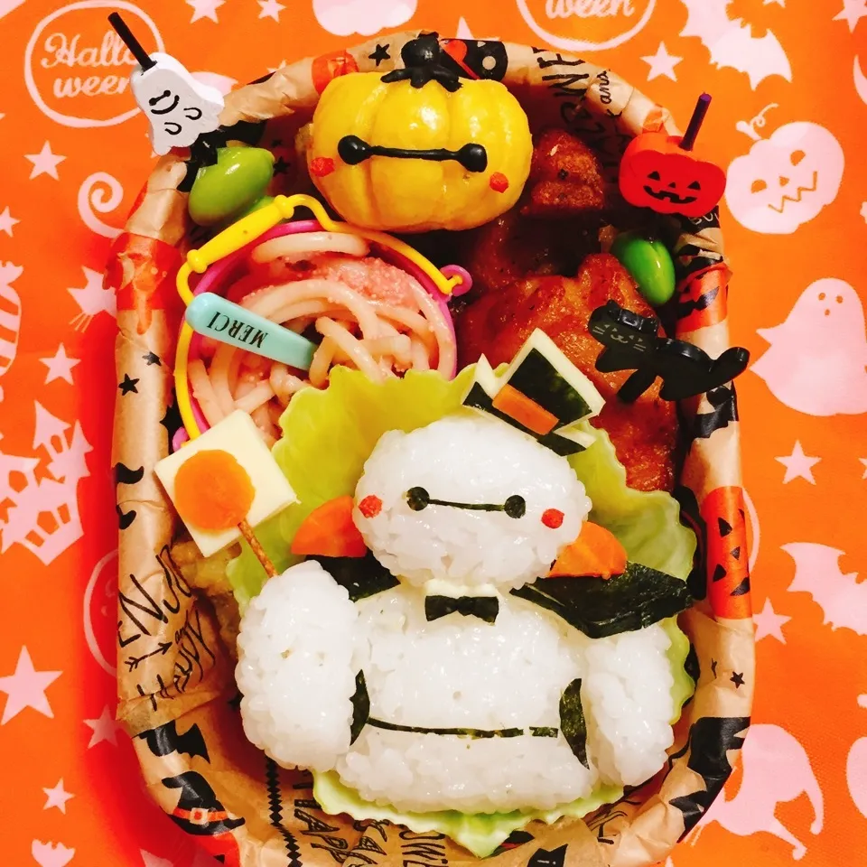 ベイマックス ハロウィンキャラ弁🎃|向日葵♡桜さん