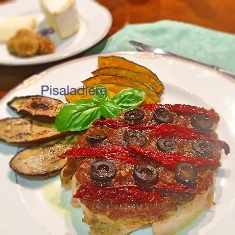 南仏ワインとどうぞ♡鶏胸肉のピサラディエール|可爱多さん