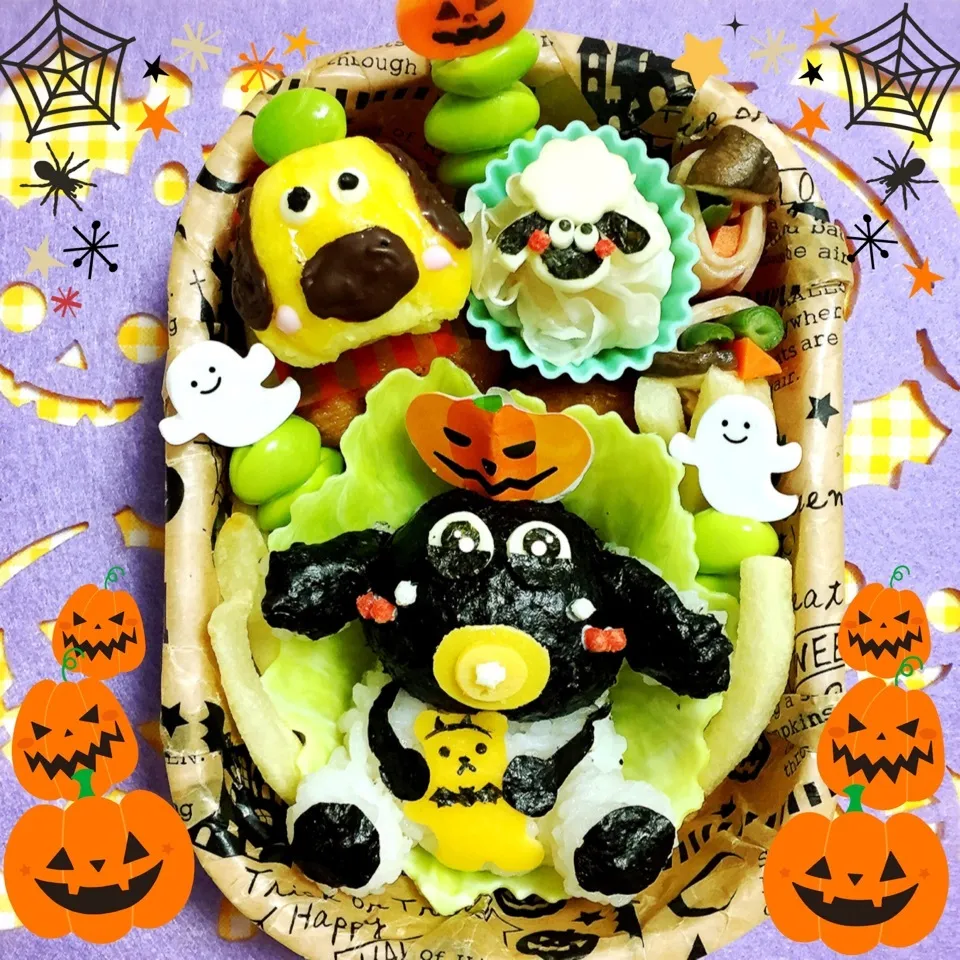 ひつじのショーン ティミーハロウィンキャラ弁|向日葵♡桜さん