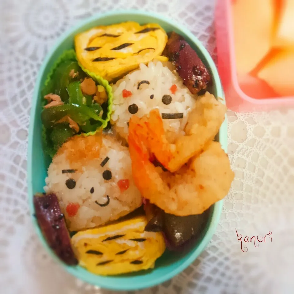 Snapdishの料理写真:年少娘の鬼パン弁当～|かのりさん