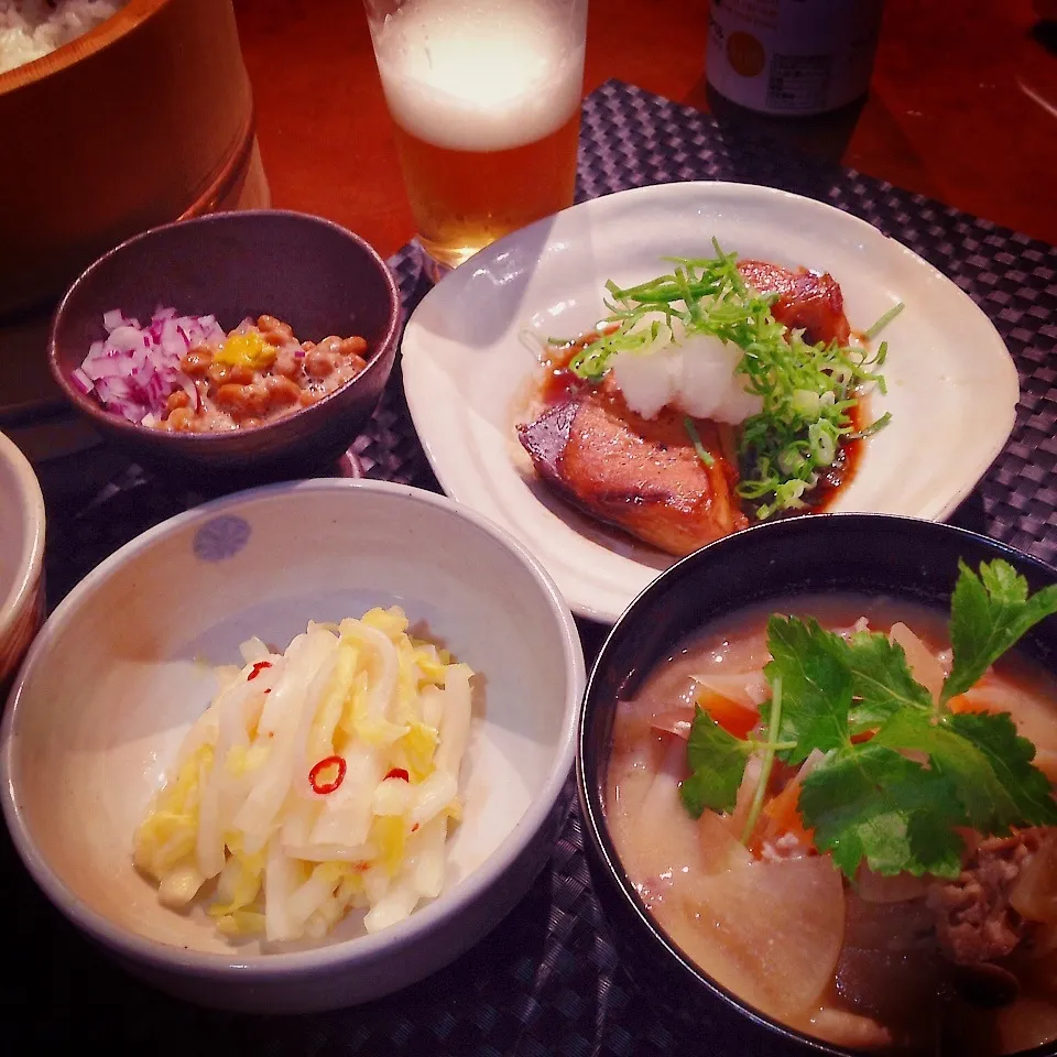 和食な夕食(*^^*)|可爱多さん