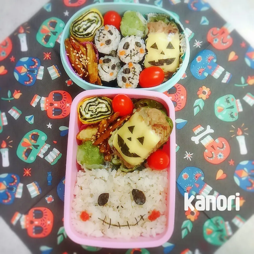 ハロウィンパーティ弁当～母と末娘💀|かのりさん