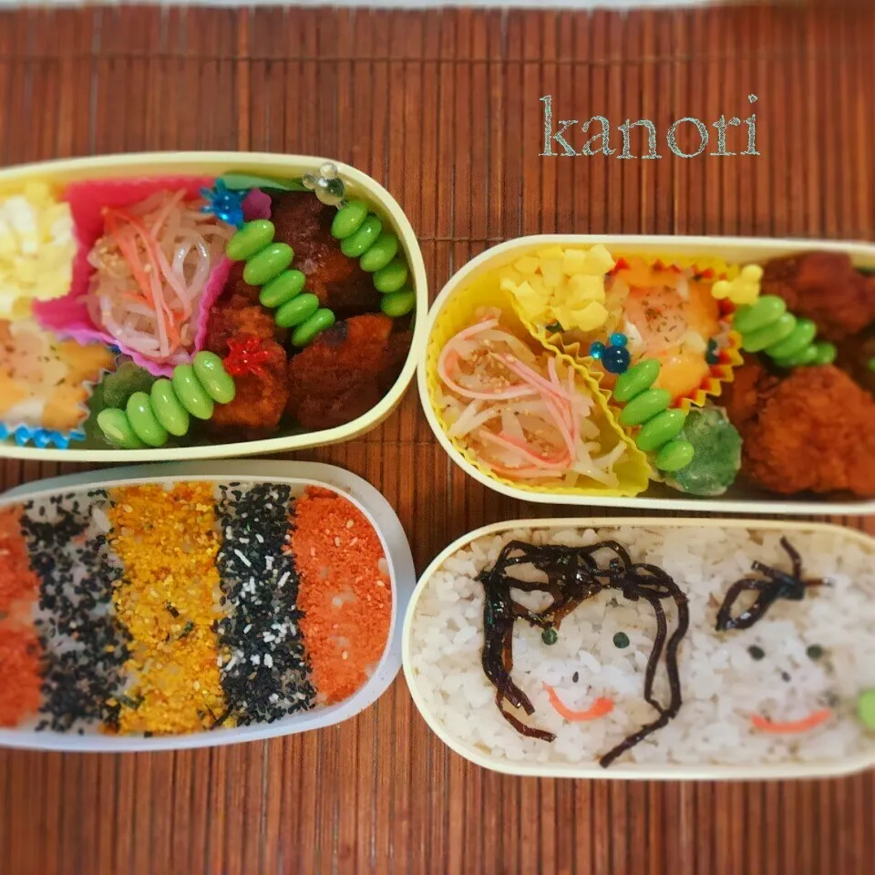 娘たち自分で詰めました弁当～|かのりさん