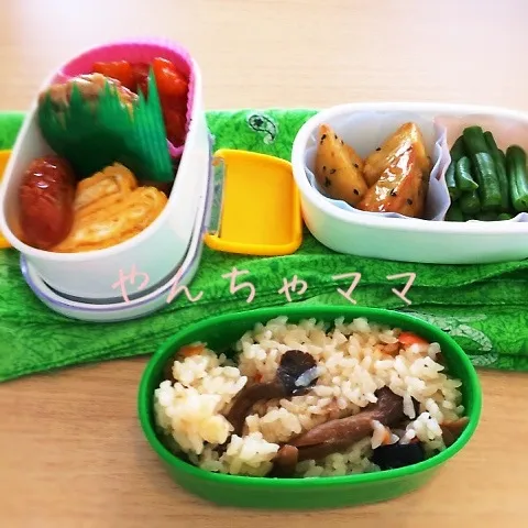 きのこご飯で秋弁当！|まちりんさん