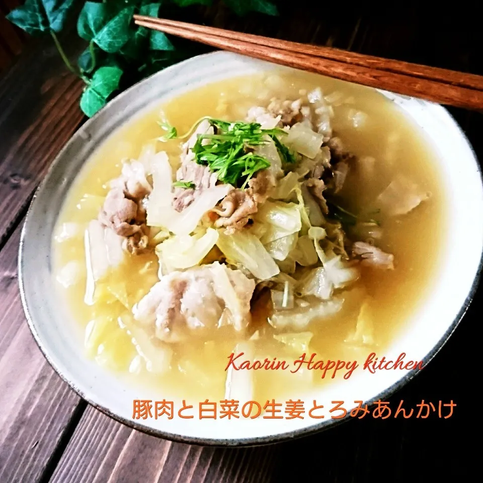 Snapdishの料理写真:寒い日に❤️豚肉と白菜の生姜とろみあんかけ|かおりん✴︎❤︎さん