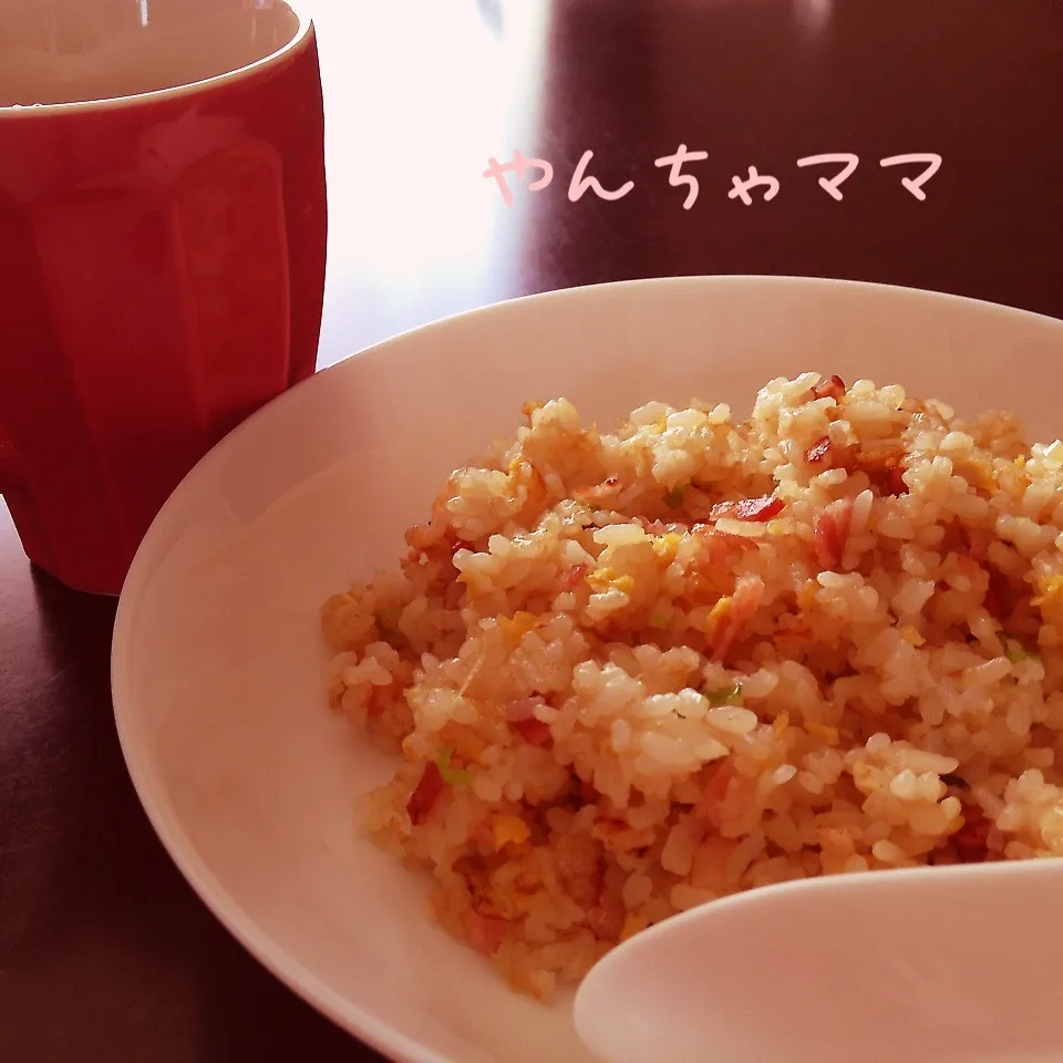 チャーハンで朝食☆|まちりんさん