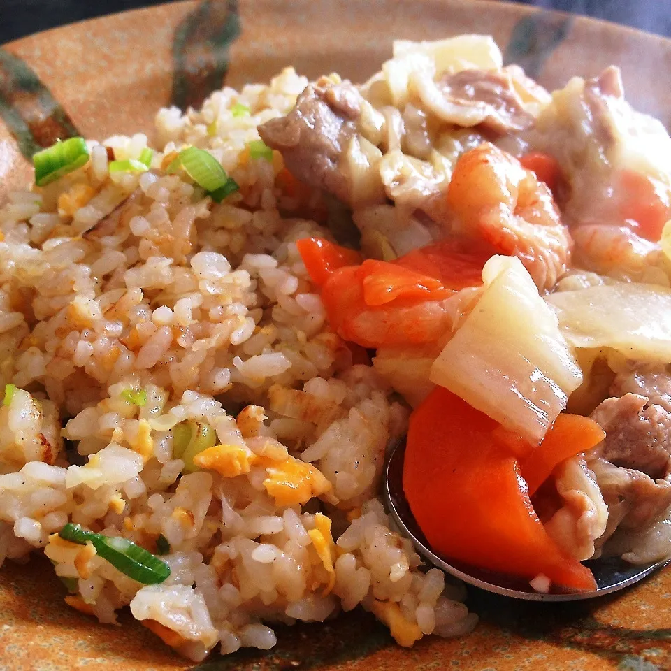 中華丼風チャーハン|まちりんさん