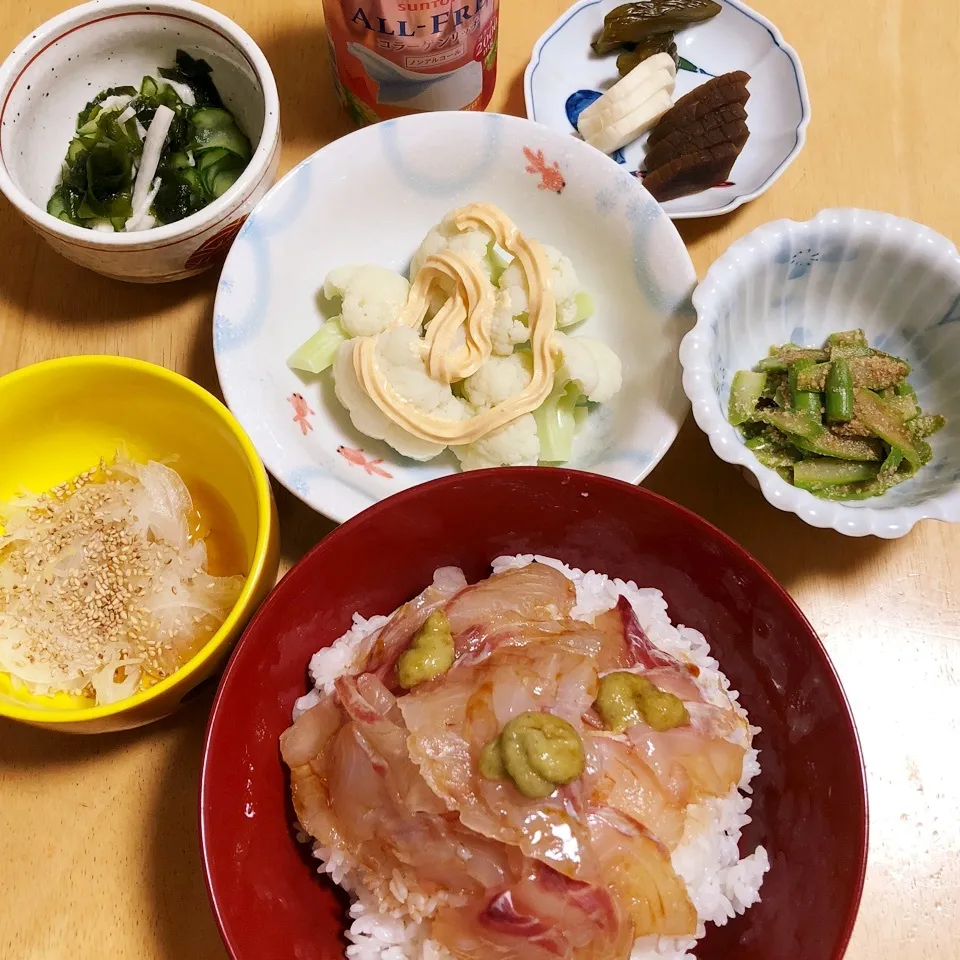 クロダイ丼&カリ明太マヨ|Makokoさん