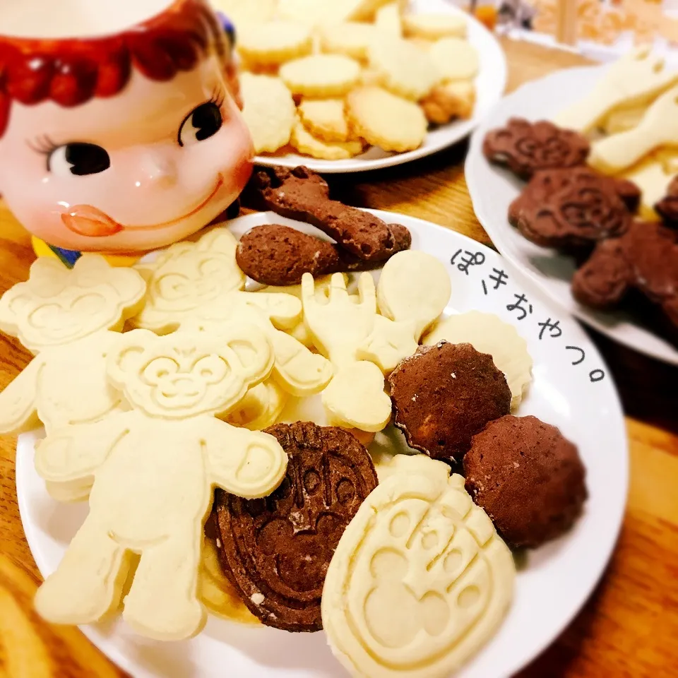 バター卵なし🍪さくさくミルク・メープル・ココアクッキー。|ぽき。さん