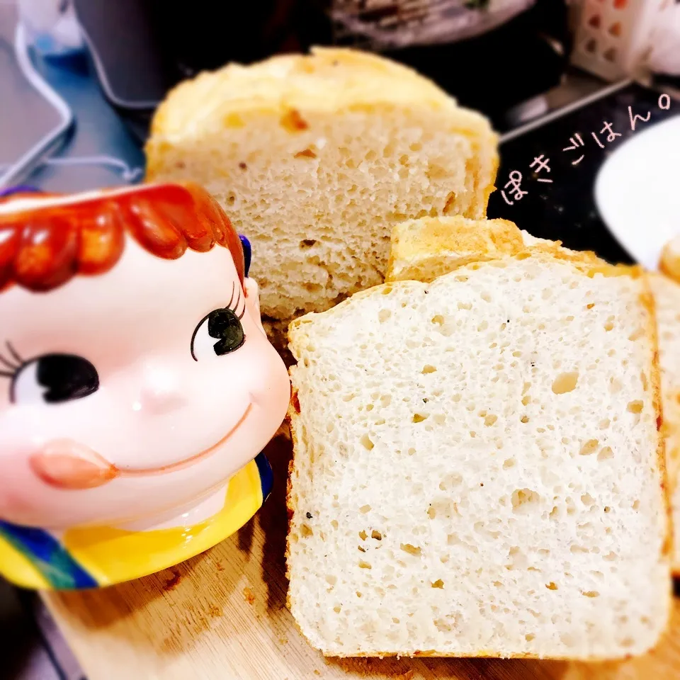 もっちりカリッカリな🍞HBでバター乳製品不使用ごはんパン。|ぽき。さん