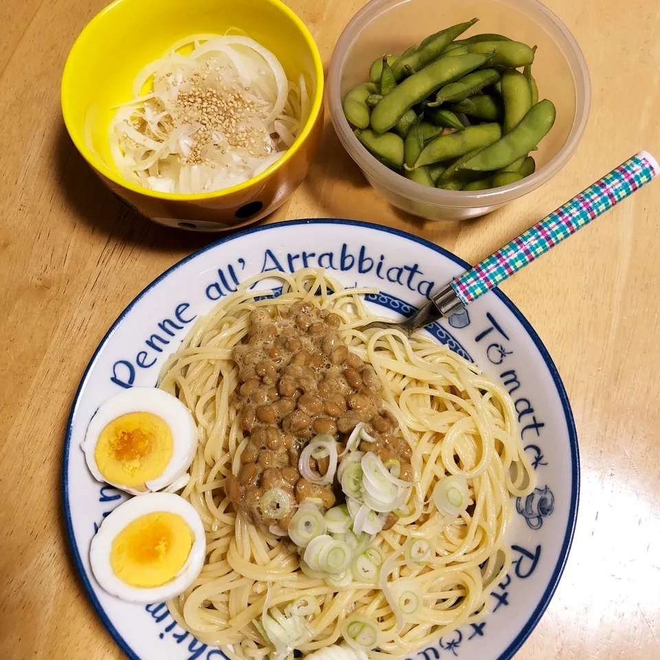 納豆スパゲティ🍝|Makokoさん