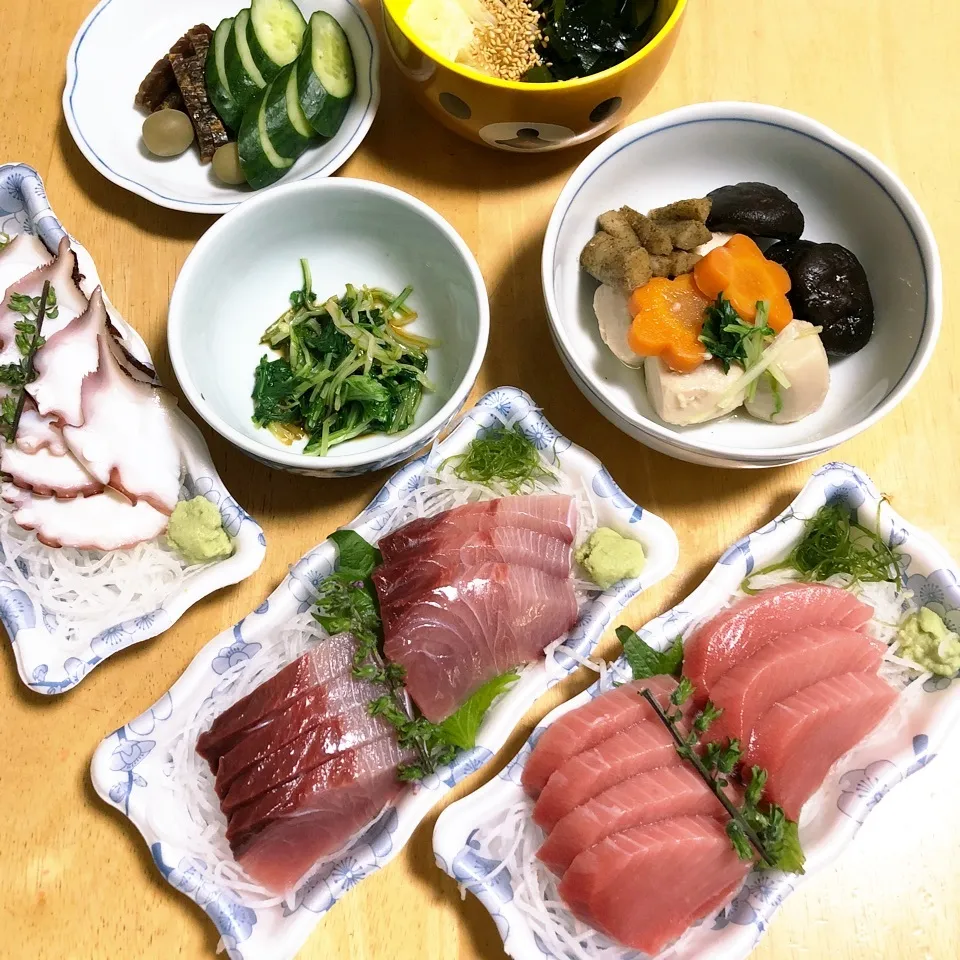 Snapdishの料理写真:鰤・鮪・蛸 🐟|Makokoさん