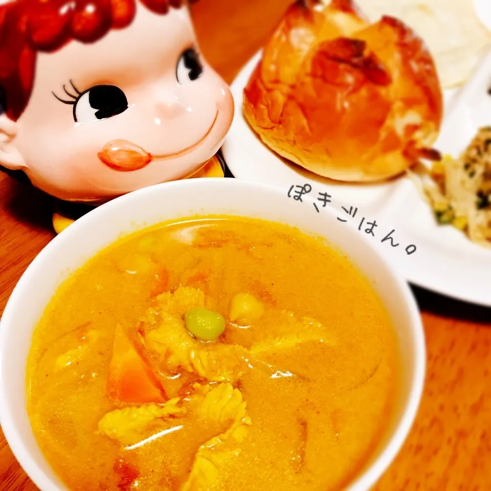 Snapdishの料理写真:まさかのバターなし？🍛Mariちゃまのバターチキンカレー。|ぽき。さん