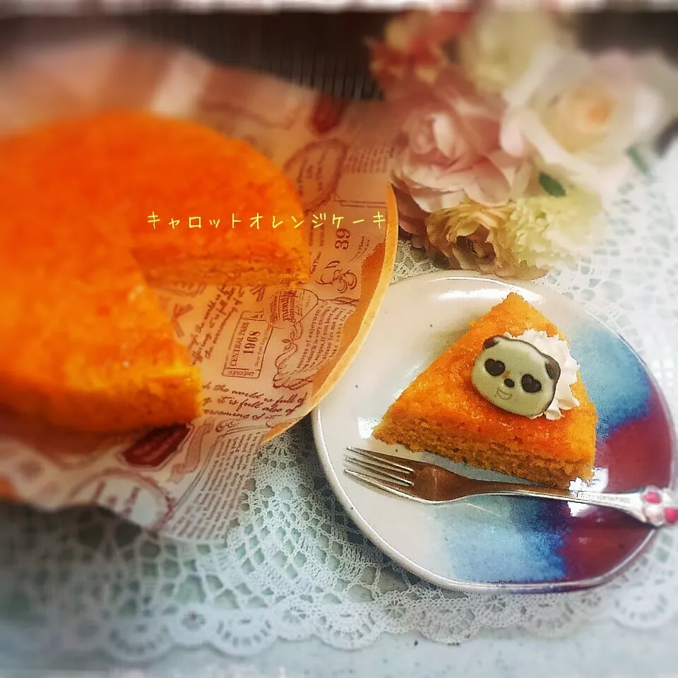 Snapdishの料理写真:ありがとう❤たくさん込めて～キャロットオレンジケーキ|かのりさん