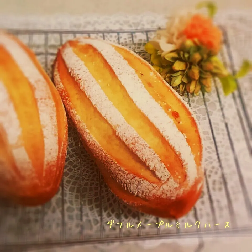 ユキちゃんの☆牛乳湯だねdeダブルメープルミルクハース|かのりさん