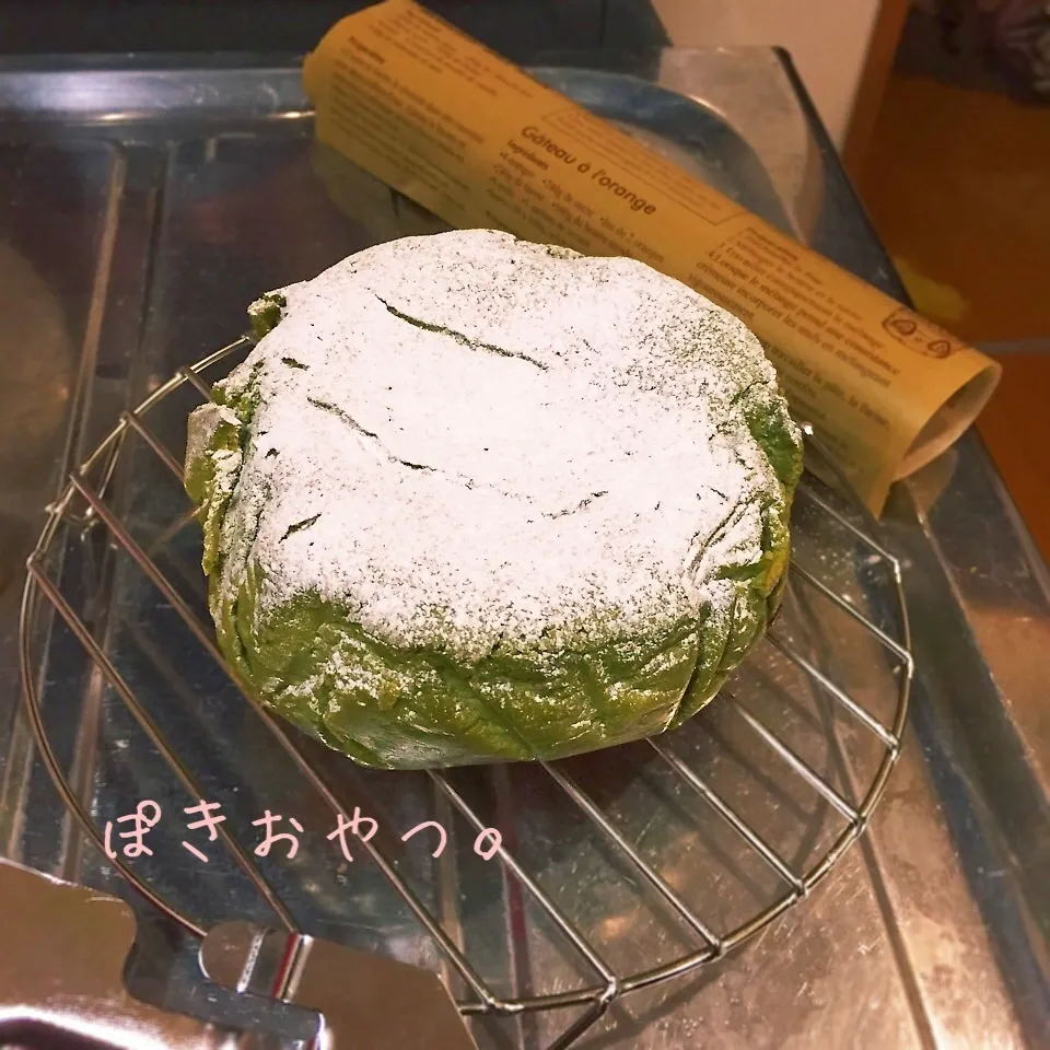 抹茶ベイクドチーズケーキタルト。|ぽき。さん