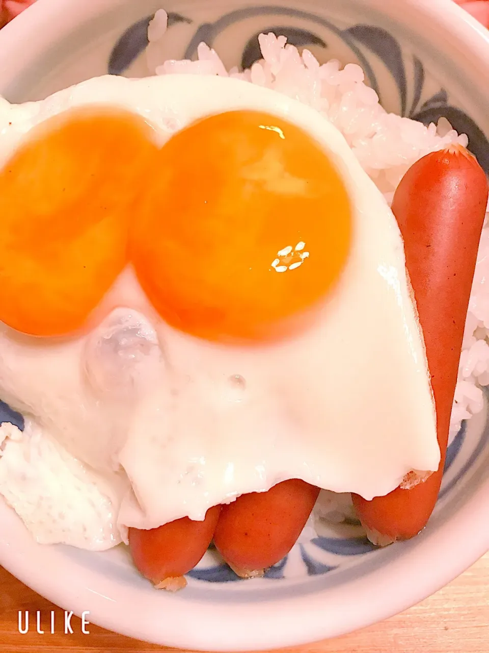 双子卵の目玉焼きのっけ丼|ｌａｖｅｎｄｅｒｆ❜mさん