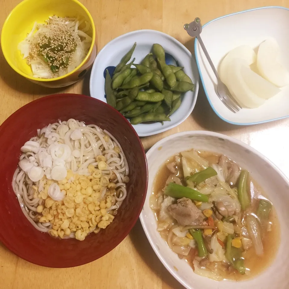 Snapdishの料理写真:揚げ玉讃岐うどん|Makokoさん