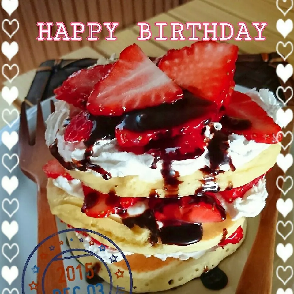 Snapdishの料理写真:みっぷーHAPPYBIRTHDAY❤|かおりん✴︎❤︎さん