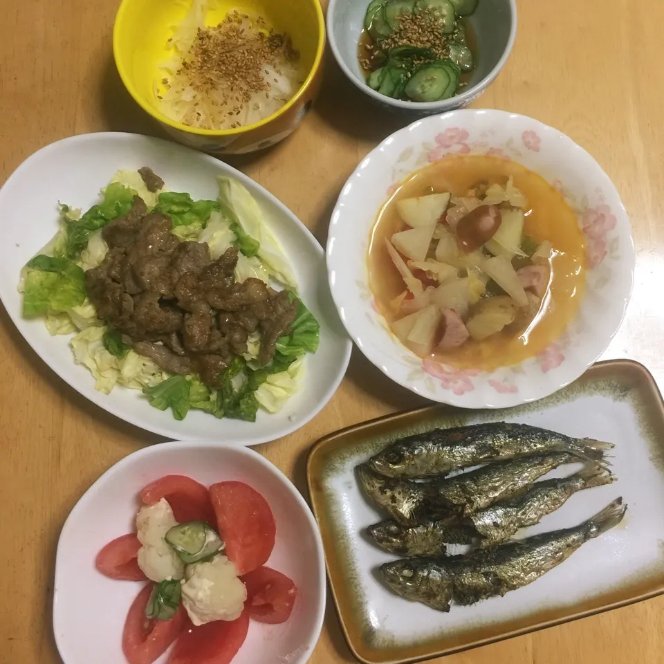 🐟丸干し&漬け焼肉&ポトフ💪|Makokoさん