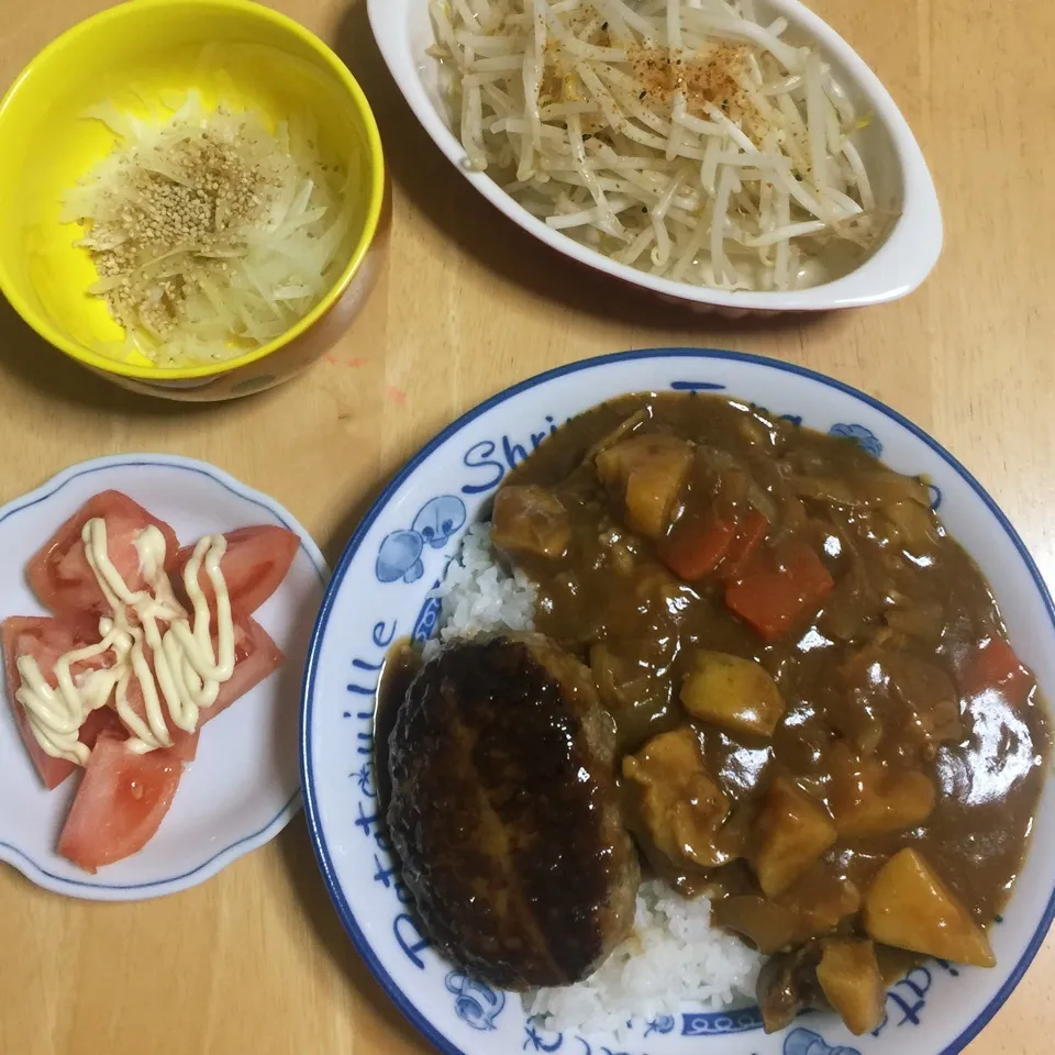 モリモリバーグカレー🍛ライス|Makokoさん