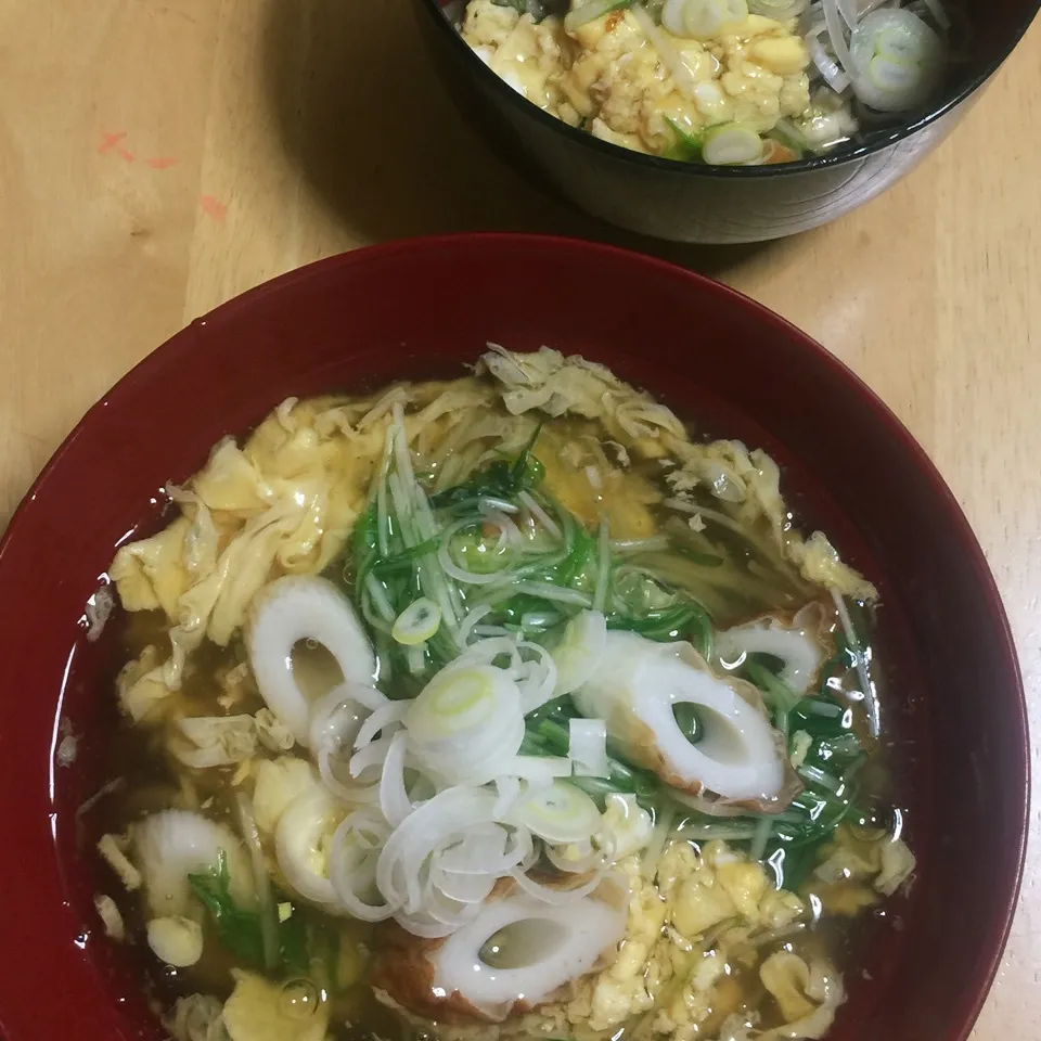 Snapdishの料理写真:かき玉蕎麦。|Makokoさん