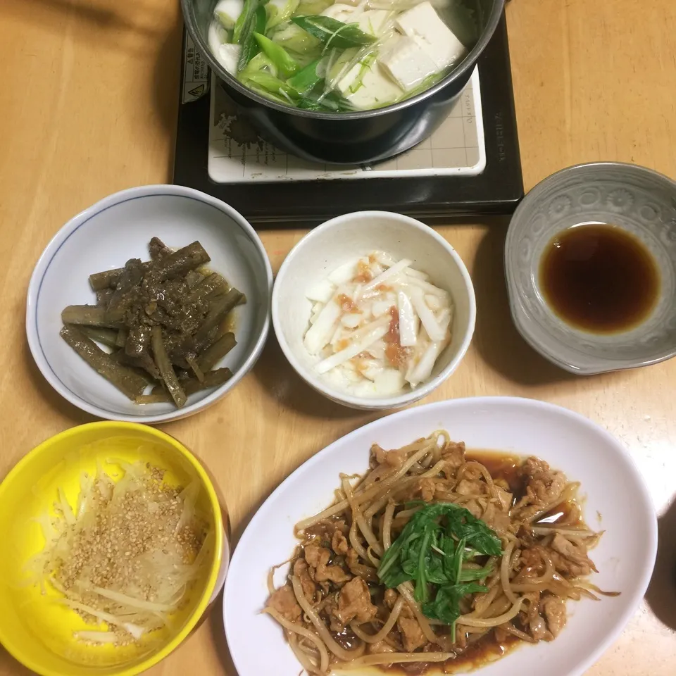 煎り牛蒡&肉もやし味噌炒め|Makokoさん