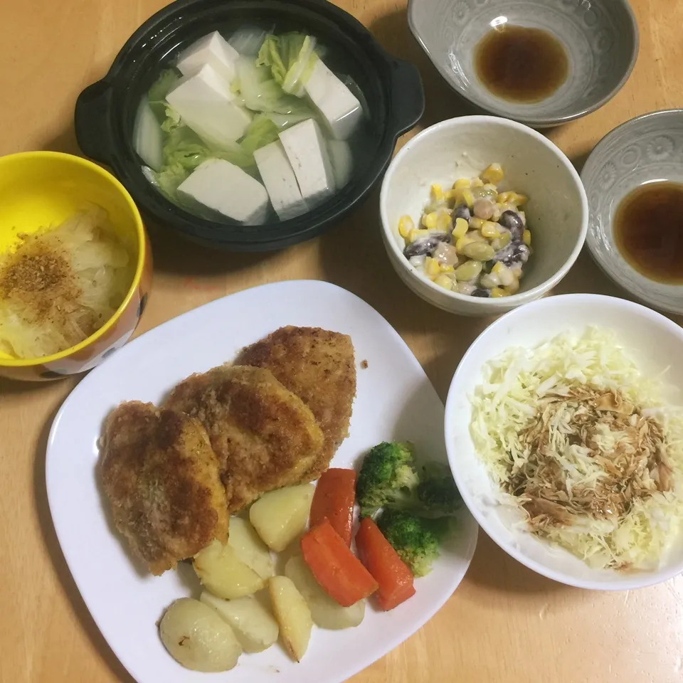 ミラノ風カツ❤️湯豆腐|Makokoさん