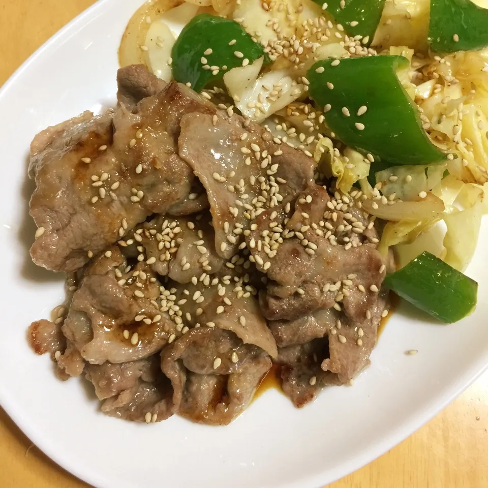 ポーク焼肉👊🏼メインおかず|Makokoさん