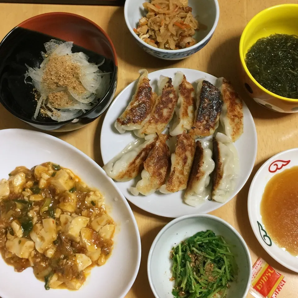 餃子・麻婆豆腐。|Makokoさん