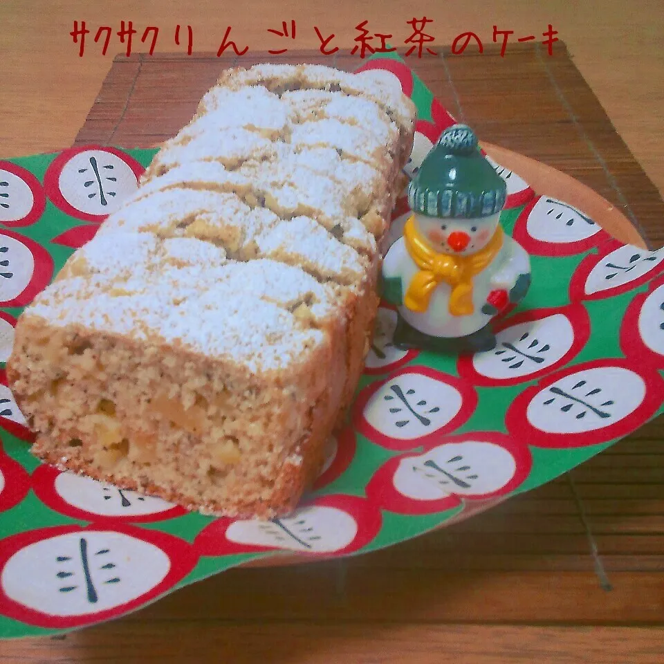 ｻｸｻｸりんごと紅茶のｹｰｷ|かのりさん