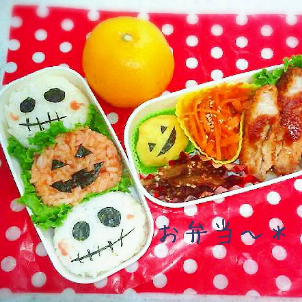 Snapdishの料理写真:ﾊﾛｳｨﾝ弁当～＊②|かのりさん