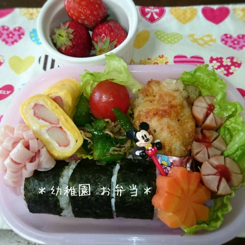 幼稚園のお弁当( 預かり no お弁当♡)|＊akane＊さん