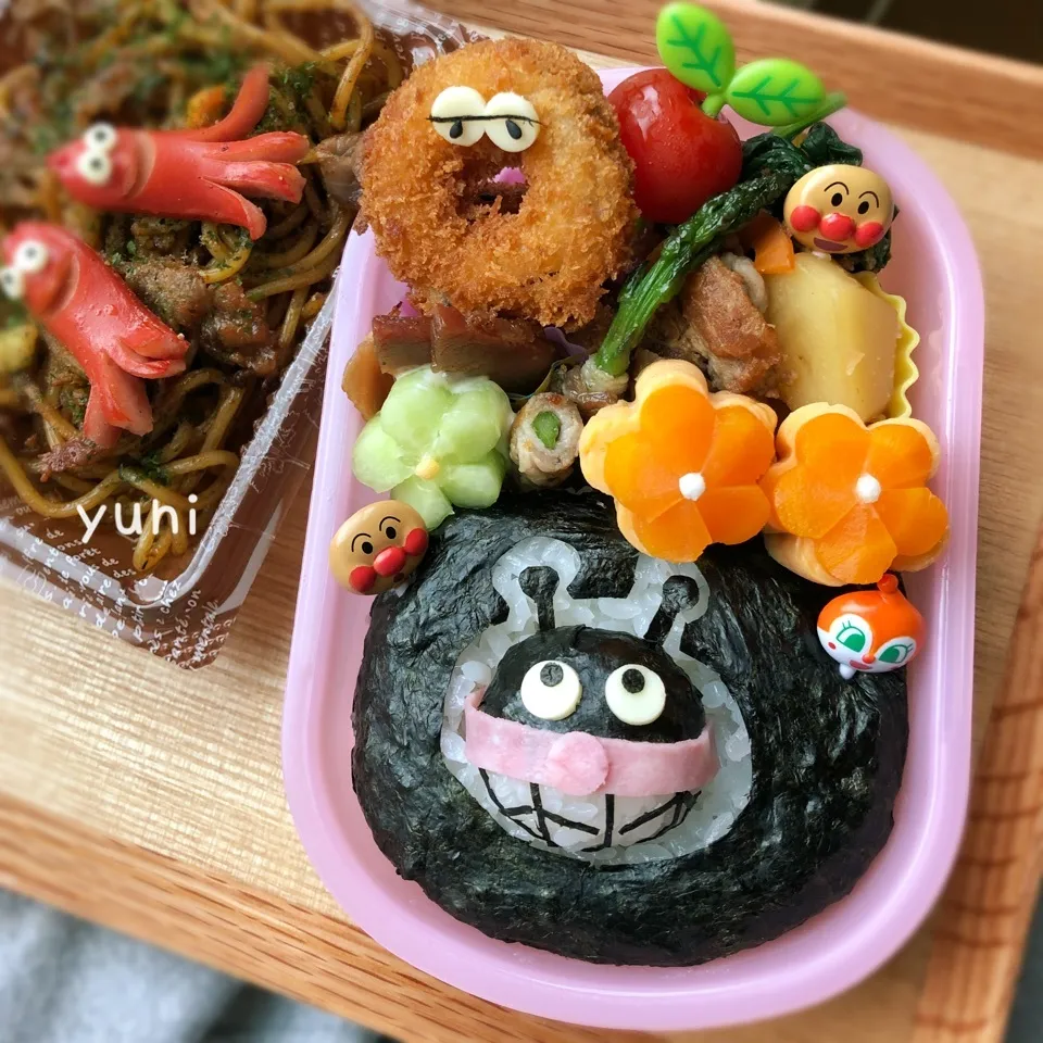 切り抜きバイキンマン弁当|🌸yuni🌸さん