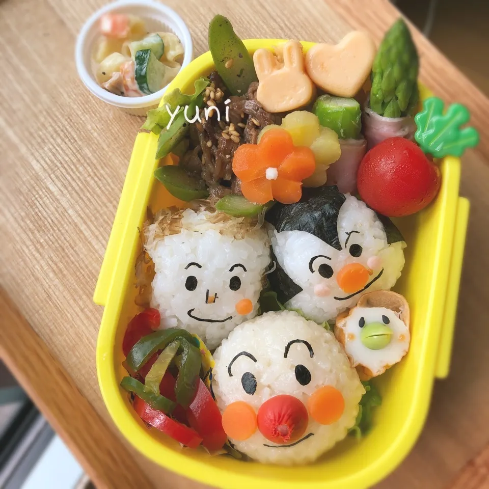 Snapdishの料理写真:アンパンマンと仲間たち弁当😋|🌸yuni🌸さん