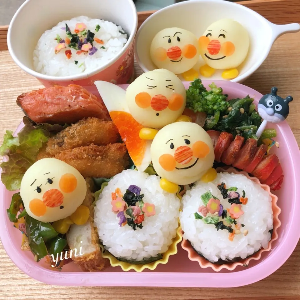 アンパンマン弁当🍒キャラ弁|🌸yuni🌸さん