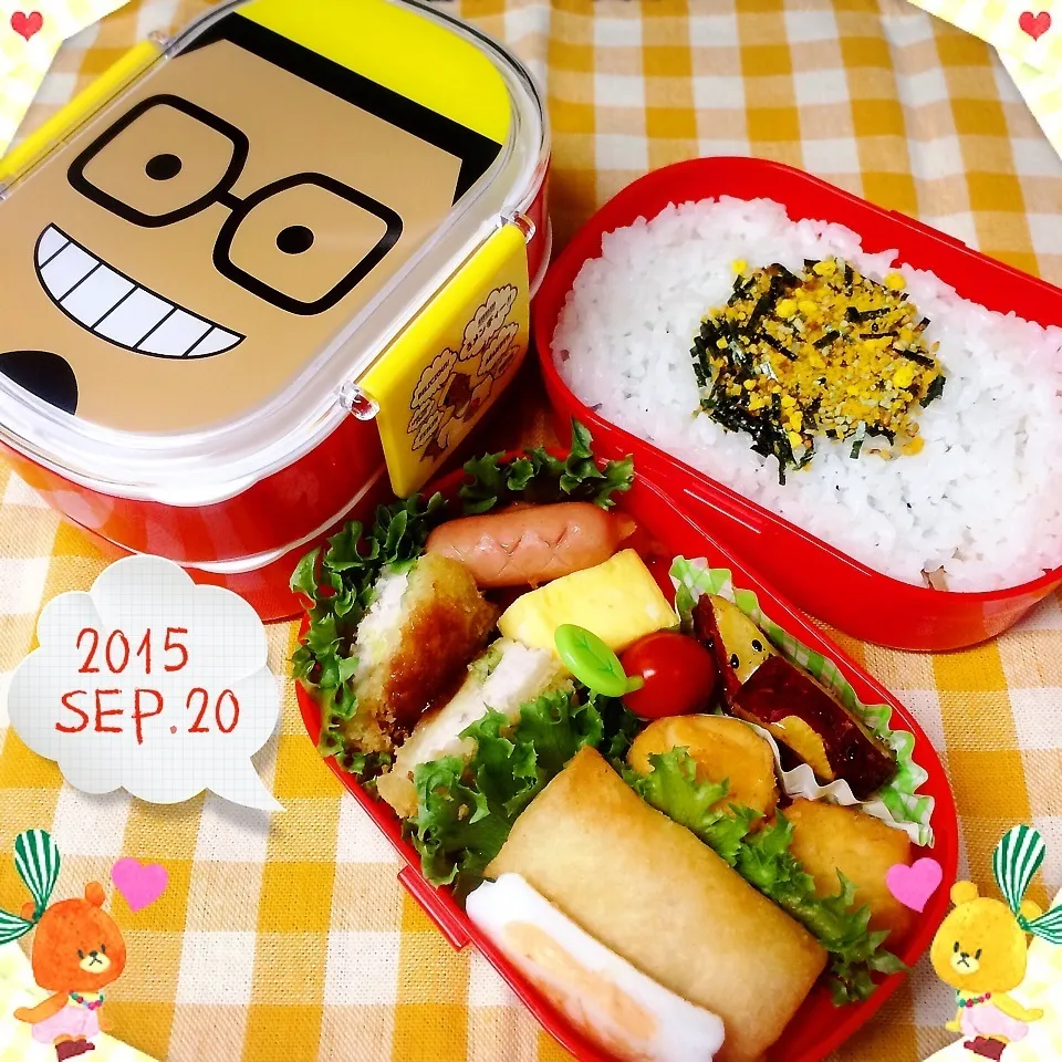 Snapdishの料理写真:今日のお弁当♡|ミツバチさん